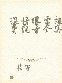 深情眼电视剧免费观看全集高清可投屏