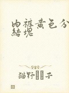 内裤黄色分泌物结块