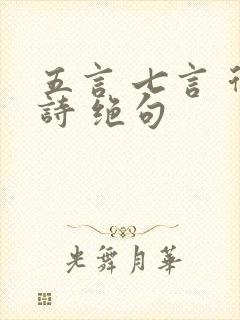 五言 七言 律诗 绝句