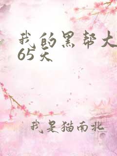 我的黑帮大佬365天