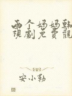 两个妈妈韩剧电视剧免费观看全集