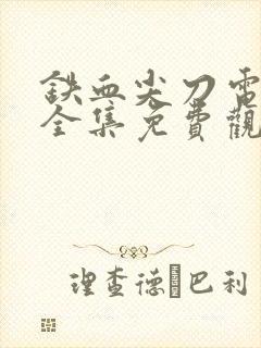 铁血尖刀电视剧全集免费观看