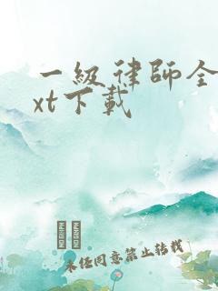 一级律师全集txt下载