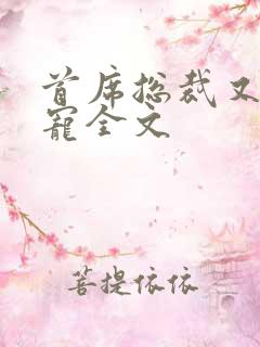首席总裁又甜又宠全文