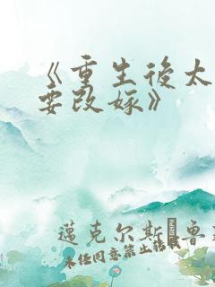 《重生后太子妃要改嫁》