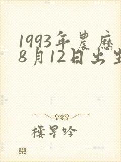 1993年农历8月12日出生命运