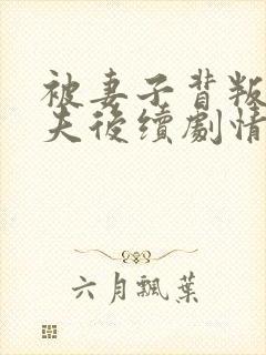 被妻子背叛的丈夫后续剧情