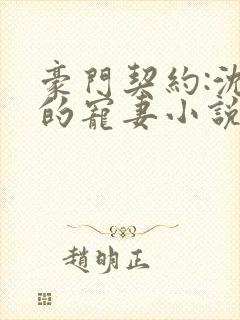 豪门契约:沈爷的宠妻小说