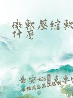 微软压缩软件叫什么