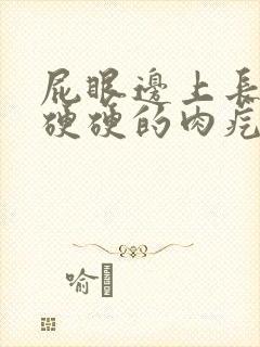 屁眼边上长了个硬硬的肉疙瘩