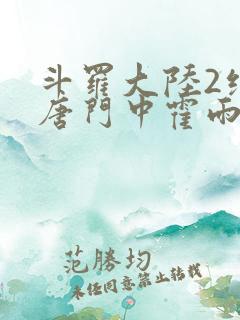 斗罗大陆2绝世唐门中霍雨浩