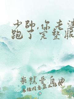 少帅,你老婆又跑了完整版