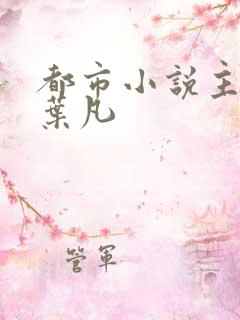 都市小说主角叫叶凡