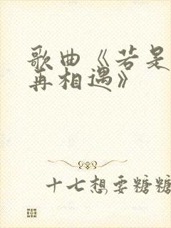 歌曲《若是来生再相遇》