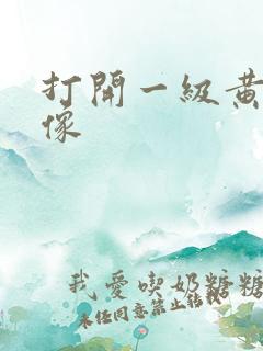 打开一级黄色录像