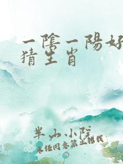 一阴一阳好发财猜生肖