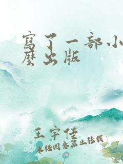 写了一部小说怎么出版