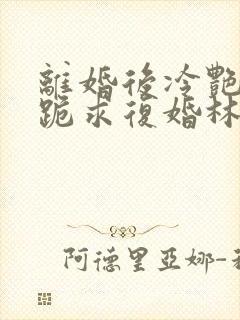 离婚后冷艳总裁跪求复婚林悦叶可卿全文阅读