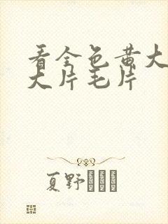 看全色黄大色黄大片毛片