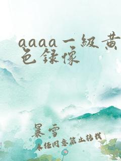 aaaa一级黄色录像