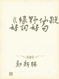 《绿野仙踪》的好词好句