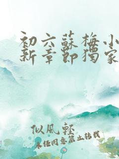 初六苏梅小说最新章节独家特别