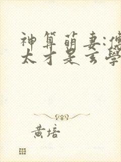 神算萌妻:傅太太才是玄学真大佬
