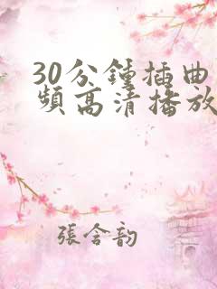 30分钟插曲视频高清播放