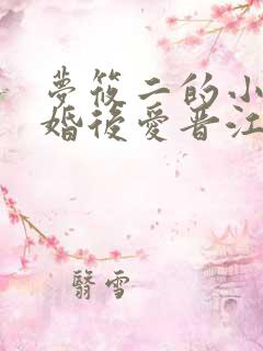梦筱二的小说先婚后爱晋江