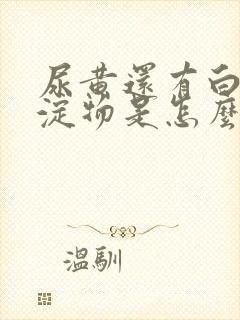 尿黄还有白色沉淀物是怎么回事