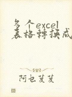 多个excel表格转换成一个pdf