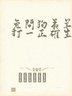 兔问狗弟羊在哪打一正确生肖