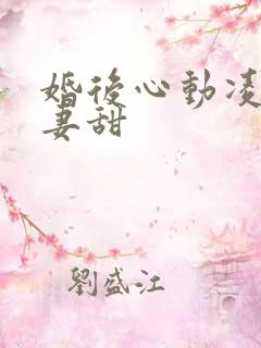 婚后心动凌总追妻甜