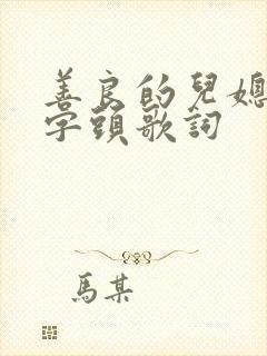 善良的儿媳妇中字头歌词