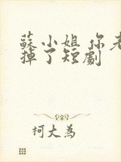 苏小姐 你老公掉了短剧