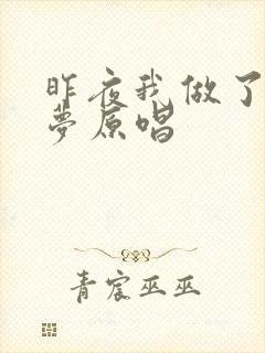 昨夜我做了一个梦原唱