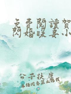 免费阅读贺少的闪婚暖妻小说