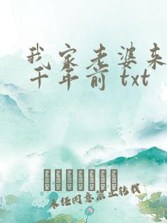 我家老婆来自一千年前 txt