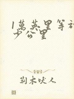1万英里等于多少公里