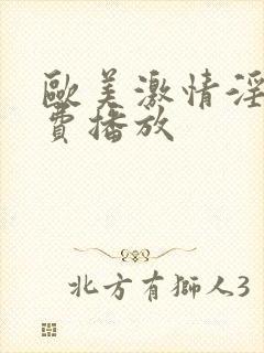 欧美激情淫片免费播放