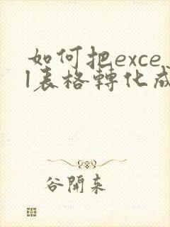 如何把excel表格转化成pdf