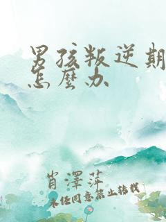 男孩叛逆期家长怎么办