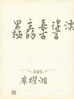 男主长得漂亮至极的古言