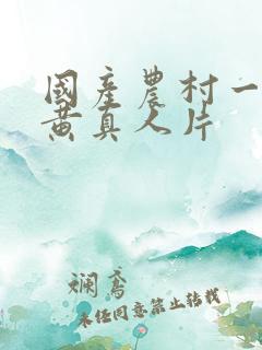 国产农村一级特黄真人片