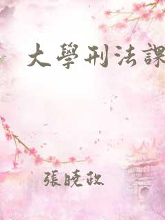 大学刑法课
