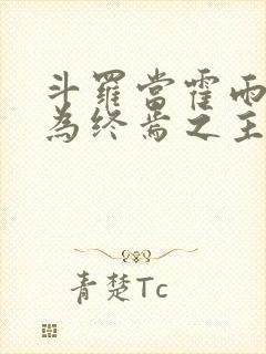 斗罗当霍雨浩成为终焉之主小说免费阅读