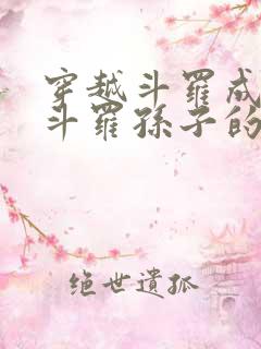 穿越斗罗成为剑斗罗孙子的小说 小说