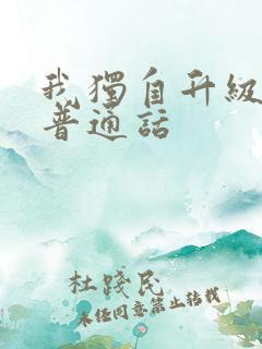 我独自升级动漫普通话