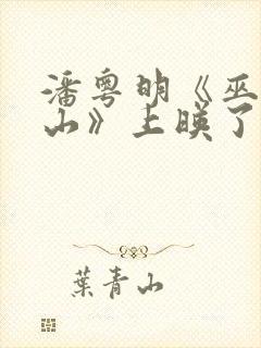 潘粤明《巫峡棺山》上映了吗