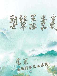 朝鲜军事实力在世界排第几